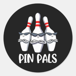 Sticker Rond Pin Pals Bowling