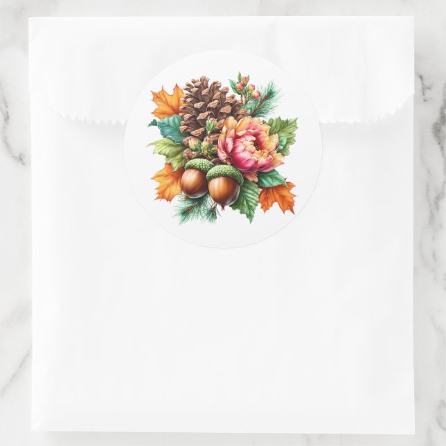 Sticker Rond Pinecone (Sac)