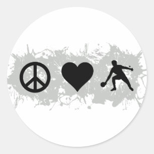Sticker Rond Ping-pong