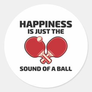 Sticker Rond Ping-pong de ping-pong Jeux