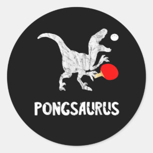 Sticker Rond Ping Pong Dinosaures Pingpong Lecteur Dino Table D