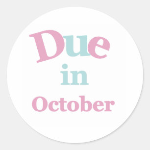 Sticker Rond Pink attendu en octobre