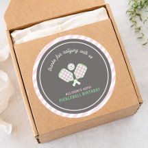 Pink & Green Pickleball Thanks For Rallying  