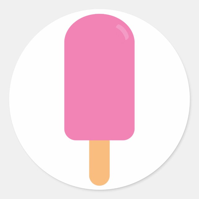 Sticker Rond Pink Popsicle (Devant)