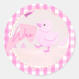 Sticker Rond Pinki chik