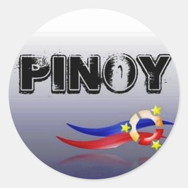 Sticker Rond Pinoy, Philippines, Philippines (Devant)
