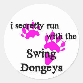 Sticker Rond PinSwingDongeys