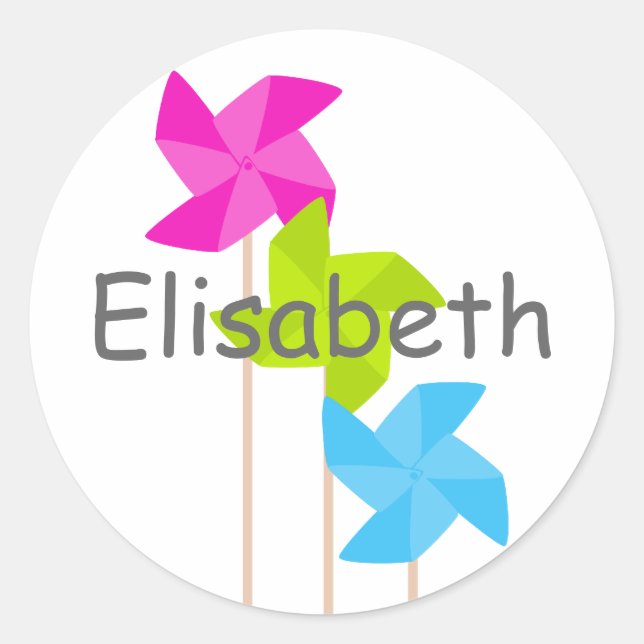 Sticker Rond Pinwheel Trio (Devant)