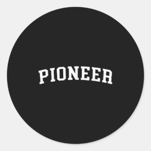Sticker Rond Pionnier