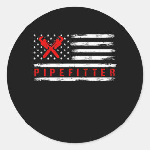 Sticker Rond Pipefitter Cadeaux Funky Plumber
