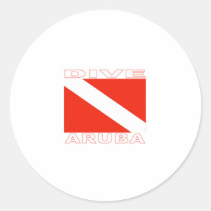 Sticker Rond Piqué Aruba