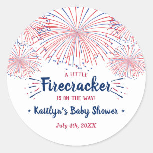 Sticker Rond Pirate En Chemin ! baby shower 4 juillet