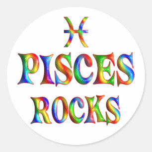 Sticker Rond Pisces Rocks