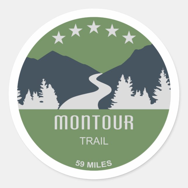 Sticker Rond Piste Montour (Devant)