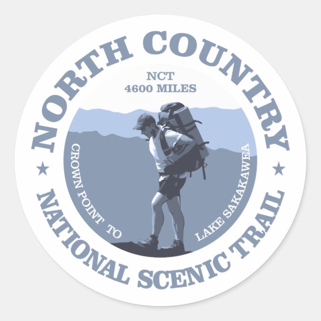Sticker Rond Piste North Country (Devant)