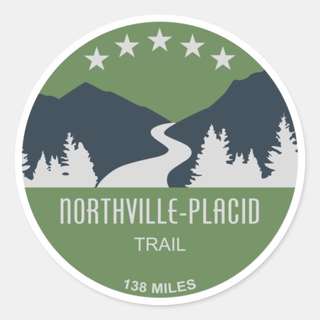 Sticker Rond Piste Northville-Placid (Devant)