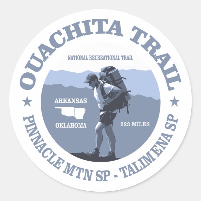 Sticker Rond Piste Ouachita (Devant)