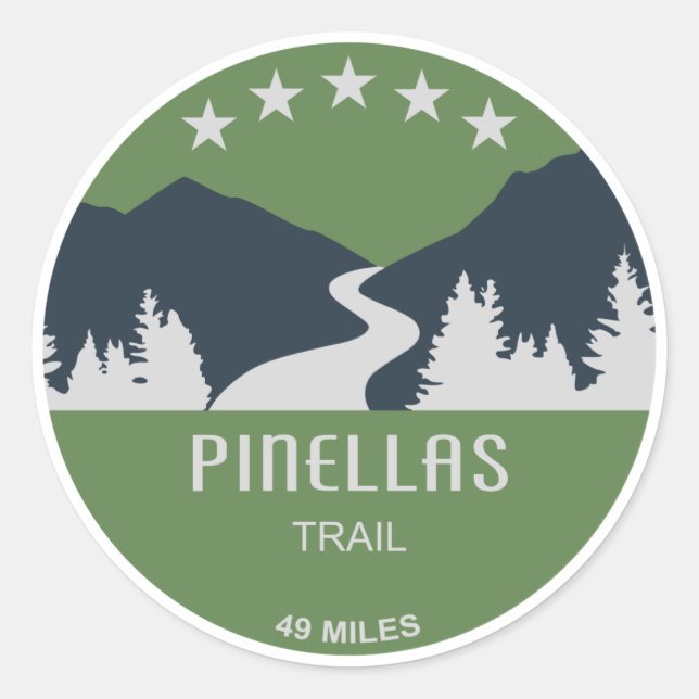 Sticker Rond Piste Pinellas (Devant)