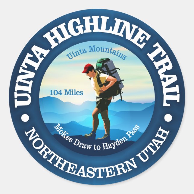 Sticker Rond Piste Uinta Highline (Devant)