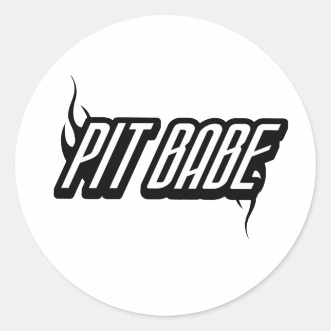 Sticker Rond Pit Babe (Devant)