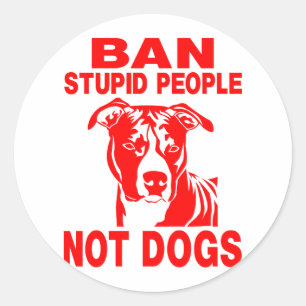 STICKER ROND PITBULL
