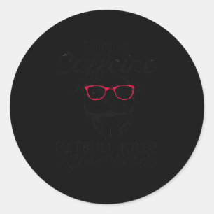 Sticker Rond Pitbull caffeine de Pitbull