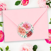Pivoines Rose Pêche Bourgeon Feuilles Florales
