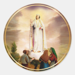 Sticker Rond Pix Dezines Notre Dame de Fatima