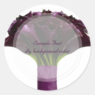 Sticker Rond PixDezine bordeaux calla/do-it-yourself couleur ar