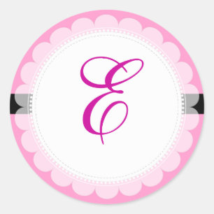 Sticker Rond PixDezine do-it-yourself monogramme+do-it-yourself