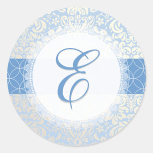 Sticker Rond PixDezine fidora damas/diy couleurs/bleu placide