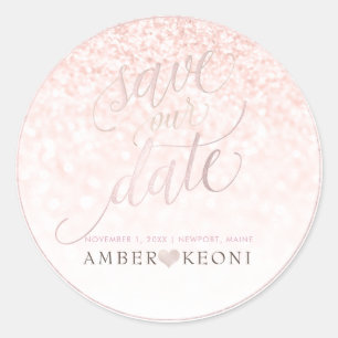 Sticker Rond PixDezine Iridescente Blush Pink Enregistrer notre