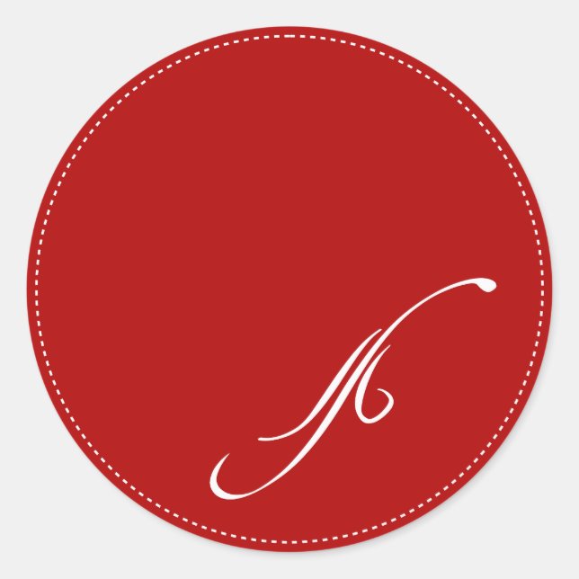 Sticker Rond PixDezine monogramme C, do-it-yourself couleur arr (Devant)