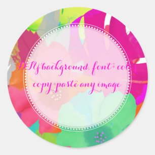 Sticker Rond PixDezines bali kai/DIYbackground