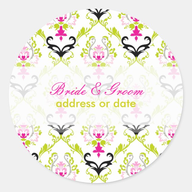 Sticker Rond PixDezines damas chantal/do-it-yourself couleur (Devant)