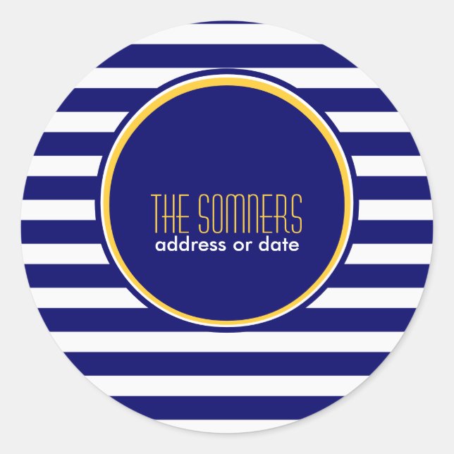 Sticker Rond PixDezines do-it-yourself couleurs, rayures blanch (Devant)