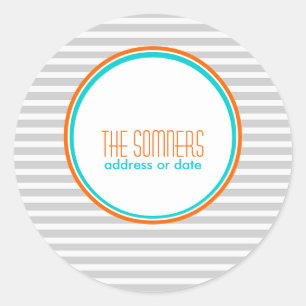 Sticker Rond PixDezines do-it-yourself couleurs, rayures blanch