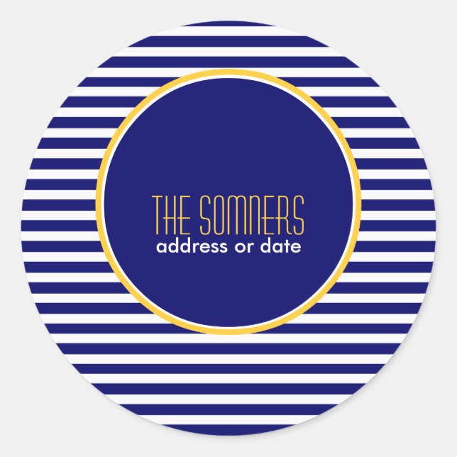 Sticker Rond PixDezines do-it-yourself couleurs, rayures blanch (Devant)