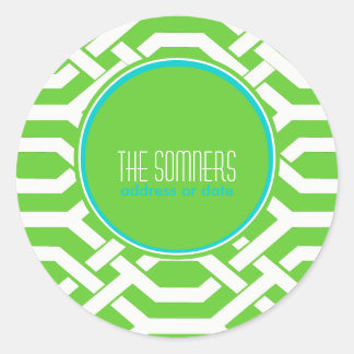 Sticker Rond PixDezines do-it-yourself couleurs, trellis kew