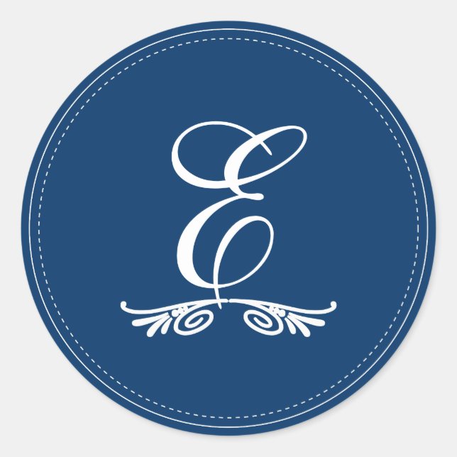 Sticker Rond PixDezines do-it-yourself monogramme+do-it-yoursel (Devant)