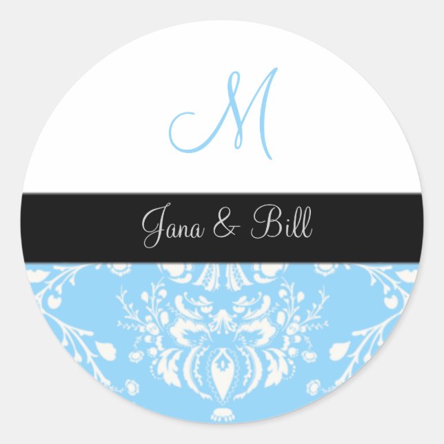 Sticker Rond PixDezines dolcé damask do-it-yourself couleur (Devant)