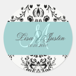 Sticker Rond PixDezines dolcé damask do-it-yourself couleur