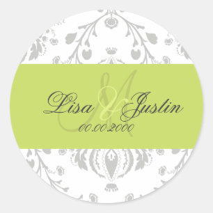 Sticker Rond PixDezines dolcé damask do-it-yourself couleur