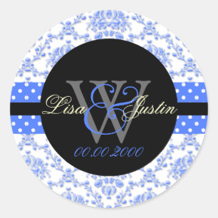 Sticker Rond PIxDezines dolcè damask/do-it-yourself couleur arr