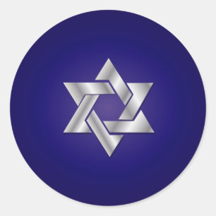Sticker Rond PixDezines étoile d'or de david/do-it-yourself arr