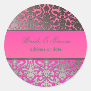 Sticker Rond PixDezines Flora Damask