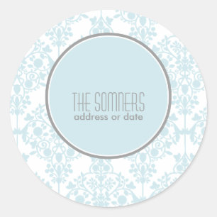 Sticker Rond PixDezines leila damask, do-it-yourself couleurs