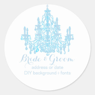 Sticker Rond PixDezines lustre bleu placide