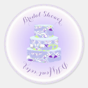 Sticker Rond PixDezines mariage gâteau/douche nuptiale/do-it-yo