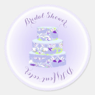 Sticker Rond PixDezines mariage gâteau/douche nuptiale/do-it-yo